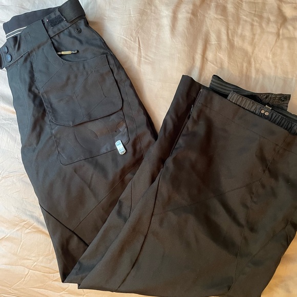 DC Black Ski Snow Snowboard Pants High Rise Medium - Picture 2 of 5